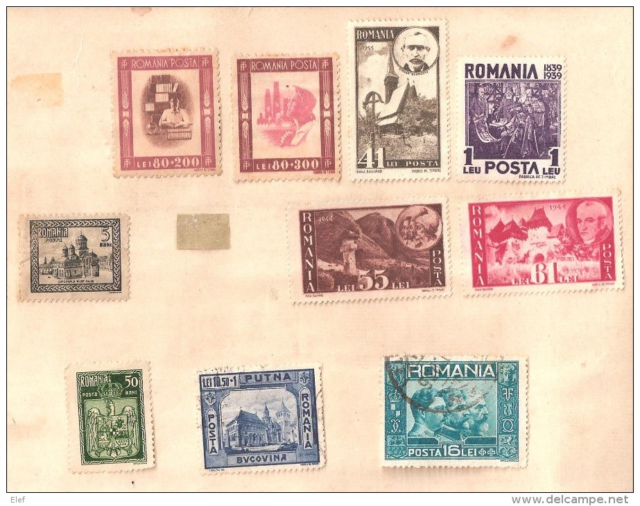 ROMANIA / Roumanie, 1906-1950 Collection Neufs Et Obl Sur Pages Album Anciennes Dont Occupation, Bel Ensemble - Collections
