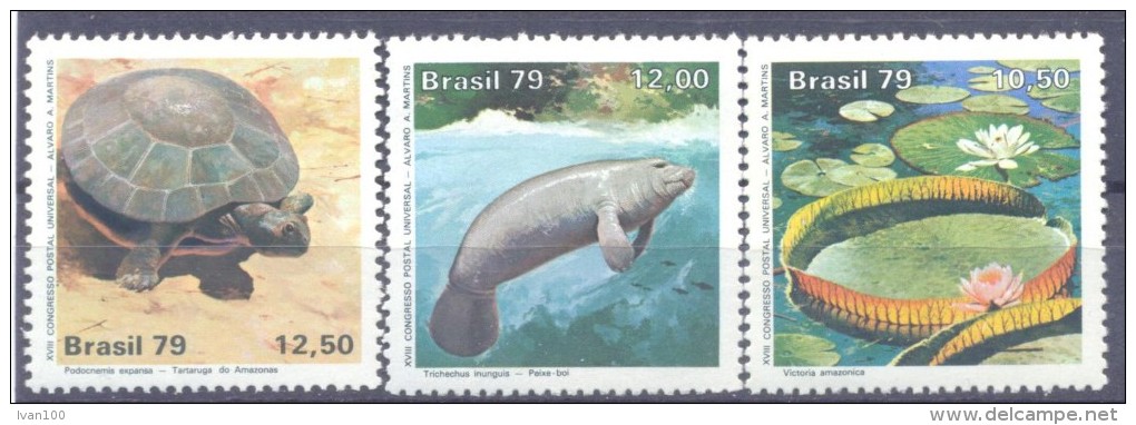 1979. Brazil, Mich.1709-11, National Parks, 3v, Mint/** - Nuevos