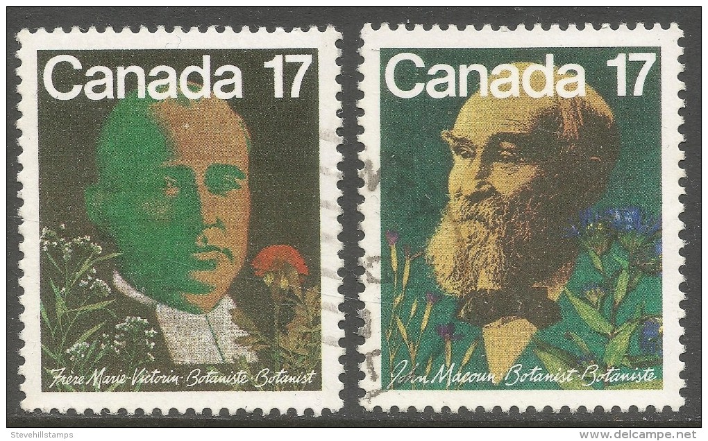 Canada. 1981 Canadian Botanists. Used Complete Set SG 1017-1018 - Used Stamps