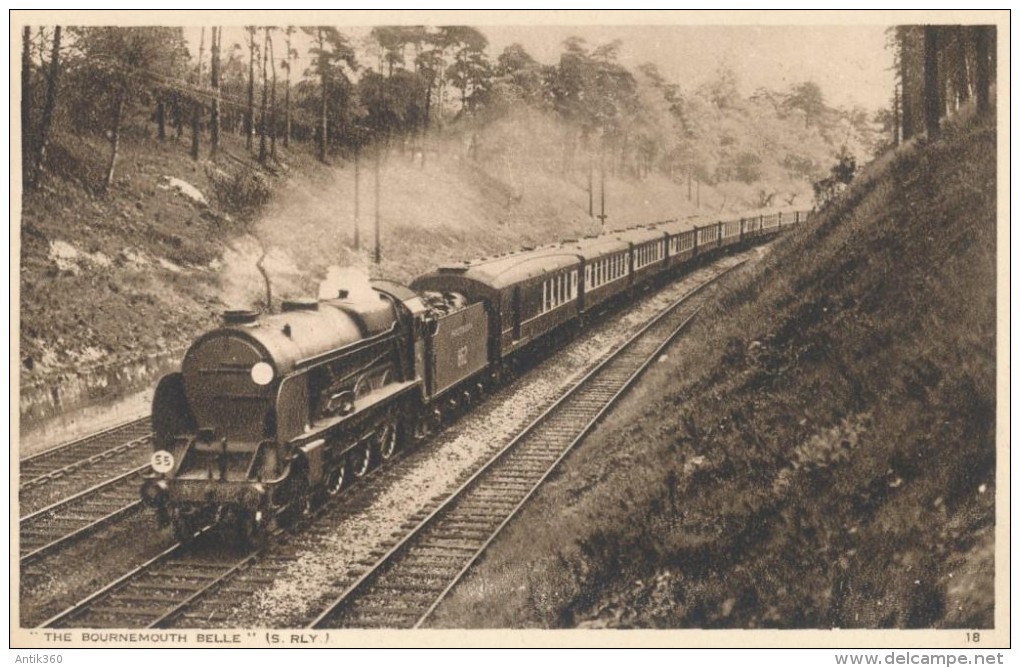 CPSM ROYAUME-UNI - The Bournemouth Belle - Locomotive à Vapeur - Old Train - Bournemouth (a Partire Dal 1972)