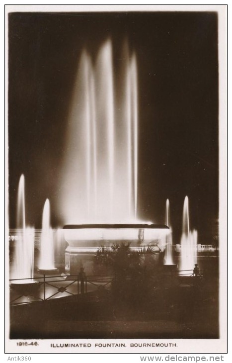 CPSM ROYAUME-UNI - Illuminated Fountain Bournemouth - Bournemouth (depuis 1972)