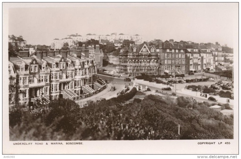 CPSM ROYAUME-UNI - Undercliff Road & Marina, Boscombe - Bournemouth (from 1972)