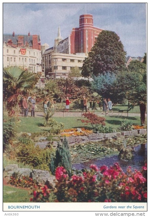 CPSM ROYAUME-UNI - Bournemouth, Gardens Near The Square - Bournemouth (desde 1972)