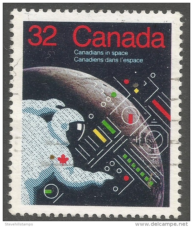 Canada. 1985 Canadian Space Programme. 32c Used. SG 1143 - Used Stamps