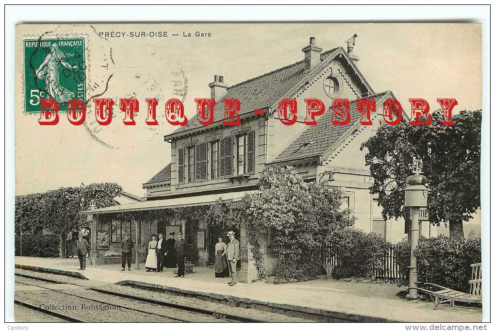 60 - PRECY Sur OISE - VISUEL RARE Sur D* - GARE - ATTENTE Du TRAIN - BAHNHOF - Précy-sur-Oise