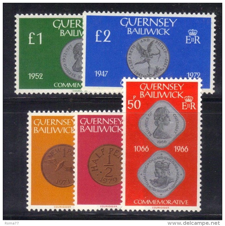 GUERNSEY 1980 , Serie Completa N. 194/198  *** MNH - Guernesey