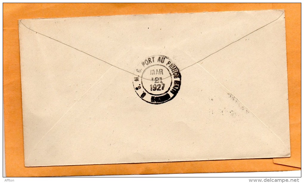 Haiti 1927 Air Mail Cover Mailed - Haití