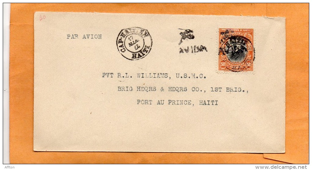 Haiti 1927 Air Mail Cover Mailed - Haïti