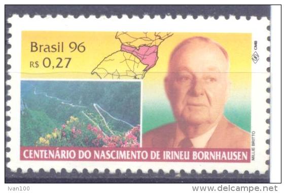 1996. Brazil, Mich.2689, Famous Person, 1v,  Mint/** - Unused Stamps