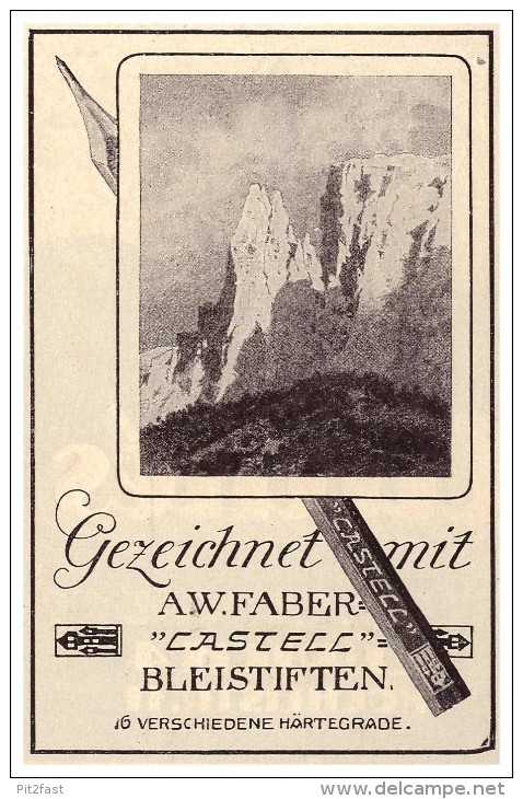 Original Werbung - 1927 - A.W. FABER , CASTELL , Bleistifte !!! - Schreibgerät