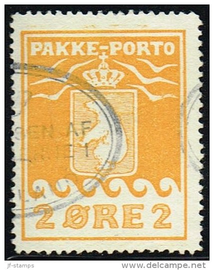 1916. PAKKE PORTO. 2 øre Yellow. Thiele. Perf 11 ½. (Michel: 5A) - JF158286 - Pacchi Postali