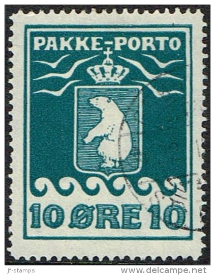 1916. PAKKE PORTO. 10 øre Blue. Thiele. Perf 11 ½. (Michel: 7A) - JF160845 - Colis Postaux