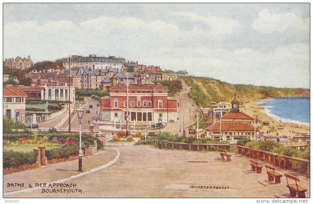 CPSM ROYAUME-UNI - Bath And Pier Approach - Bournemouth - Bournemouth (from 1972)
