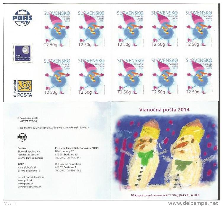 SK 2014-748-9 NEW YEAR, SLOVAKIA, BOOKLET, MNH - Ungebraucht