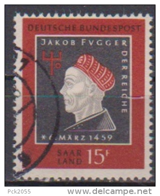 Saarland1959 MiNr. 445 O Gest.500. Geb.Jakob Fugger  (2161  ) - Gebraucht