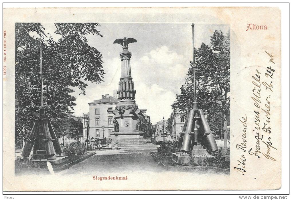 CPA.  ALLEMAGNE....ALTONA... SIEGESDENKMAL..  GUTER ZUSTANG....1902.SCAN. - Altona