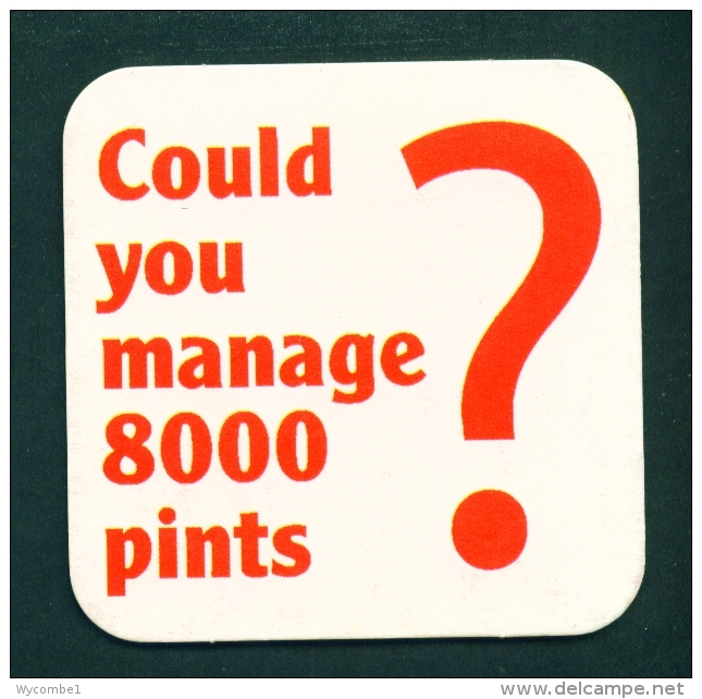 UNITED KINGDOM  -  Please Give Blood  Beermat As Scans - Beer Mats