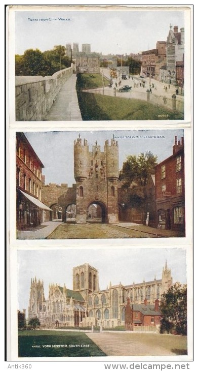 CPSM ROYAUME-UNI - York  - Letter Card Contains 5 Views + System - York