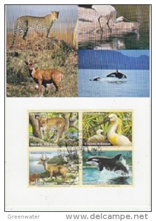 United Nations Vienna 2000 Animals 4v Maximum Card (19152) - Maximumkarten