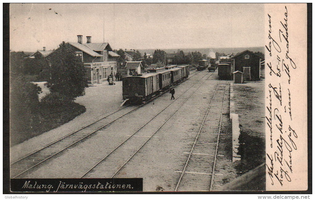 DB3358 - MALUNG - JÄRNVÄGSSTATIONEN - RAILWAY - Suède