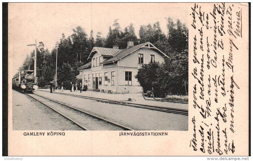 DB3364 - GAMLEBY KÖPING - JÄRNVÄGSSTATIONEN - Suède