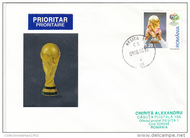 11440- GERMANY'06 SOCCER WORLD CUP, SPECIAL COVER, 2006, ROMANIA - 2006 – Germany