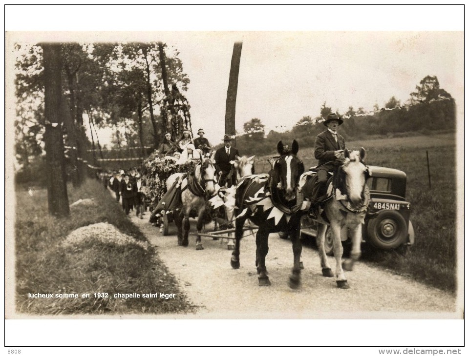 Lucheux , La Chapelle Saint Léger En 1932 - Lucheux