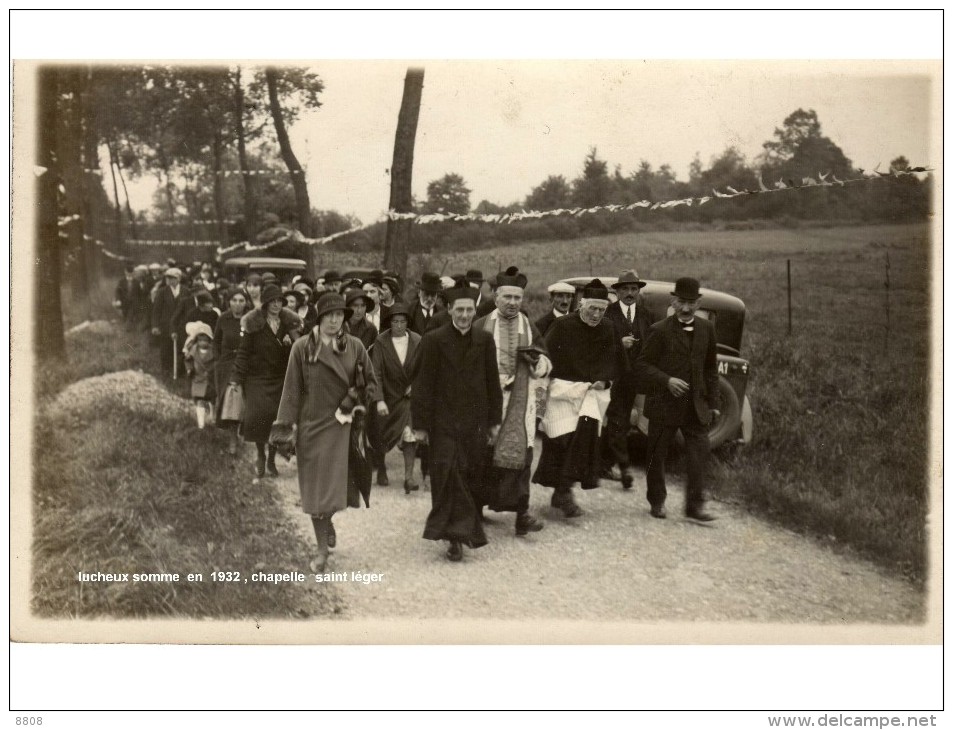 lucheux , la chapelle saint léger en 1932