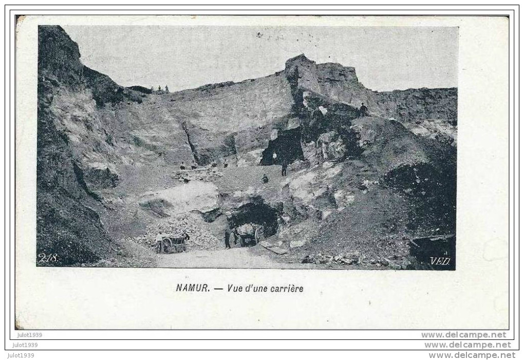 NAMUR ..-- Vue D´ Une Carrière . 1907 Vers HAMME  ( Melle Estele DE MEYER ) . Voir Verso . - Namur