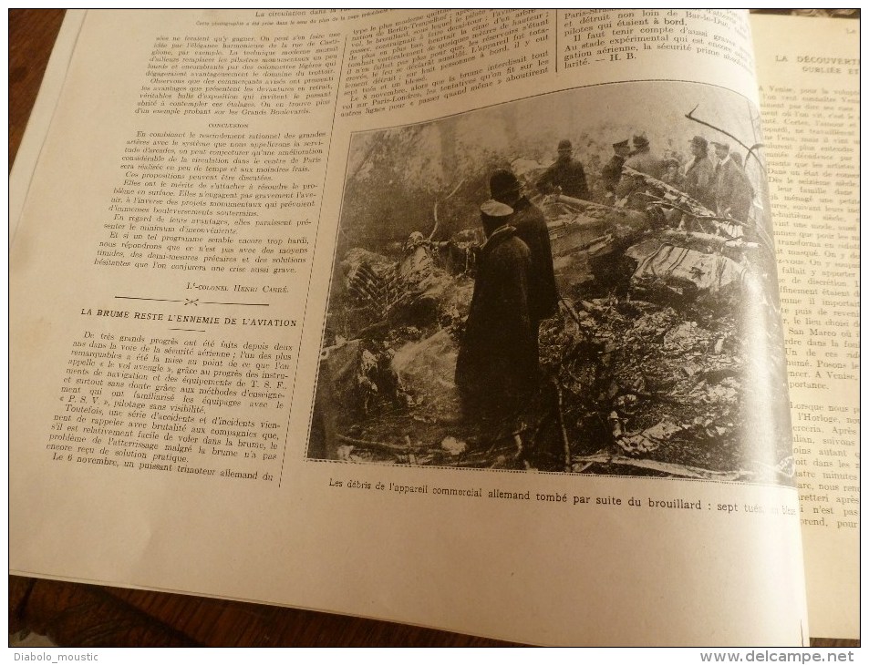 1929 : Circulation PARIS;Aviation;Venise;Mme Curie Aux USA;Art-Religion;Coblence ;Erivan;Ouchkouli;GRUZ;Doubrovnik;CHINE - L'Illustration