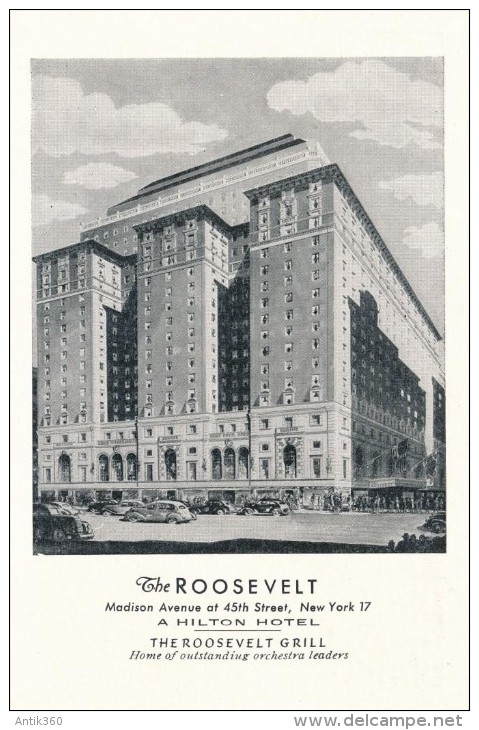 CPSM ETATS-UNIS - USA - New York - The Roosevelt Grill - A Hilton Hôtel - Bares, Hoteles Y Restaurantes