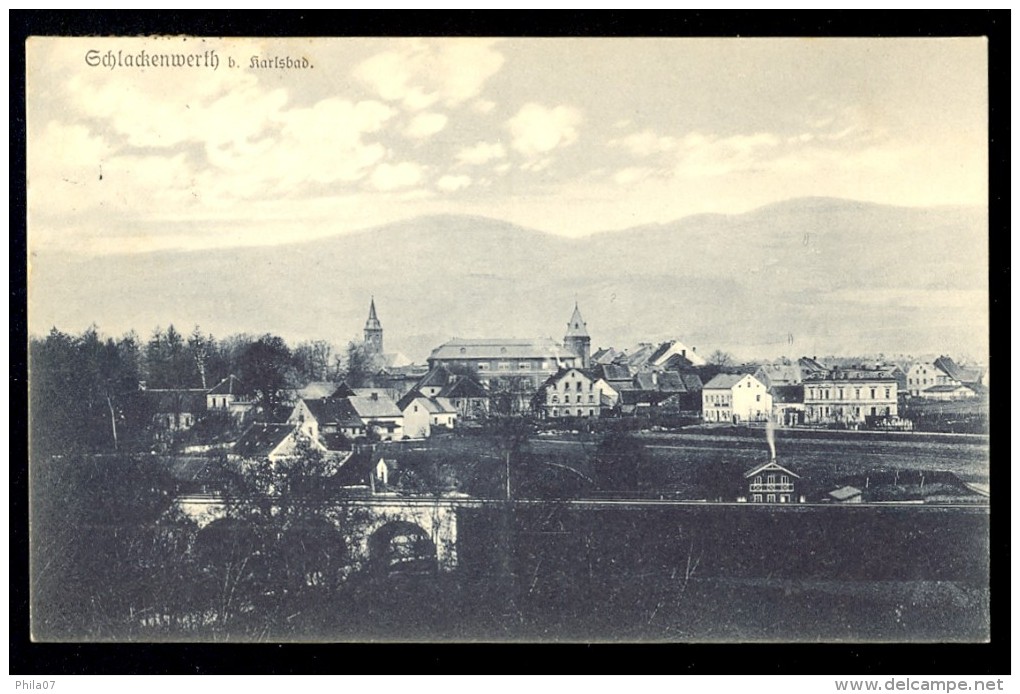 Schlackenwerth B. Karlsbad / Postcard Traveled - Tsjechië