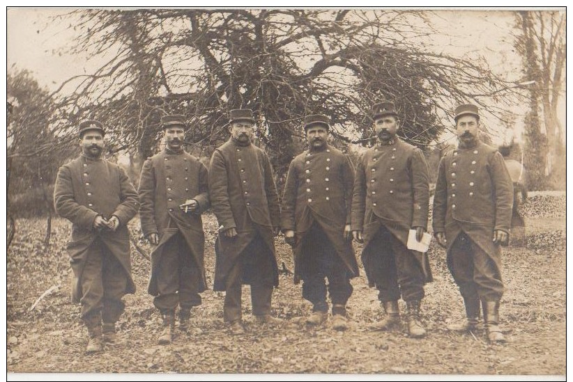 CPA PHOTO 35 CHANTEPIE Groupe Soldats Militaires Guerre 1914 1918 Du 48° Régiment De Guingamp Le 7 Décembre 1914 Rare - Autres & Non Classés