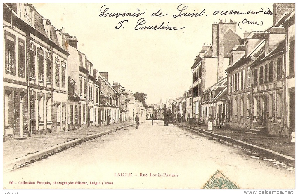 CPA - 61 - L´AIGLE - RUE LOUIS PASTEUR  - PASQUIS N° 96 - L'Aigle