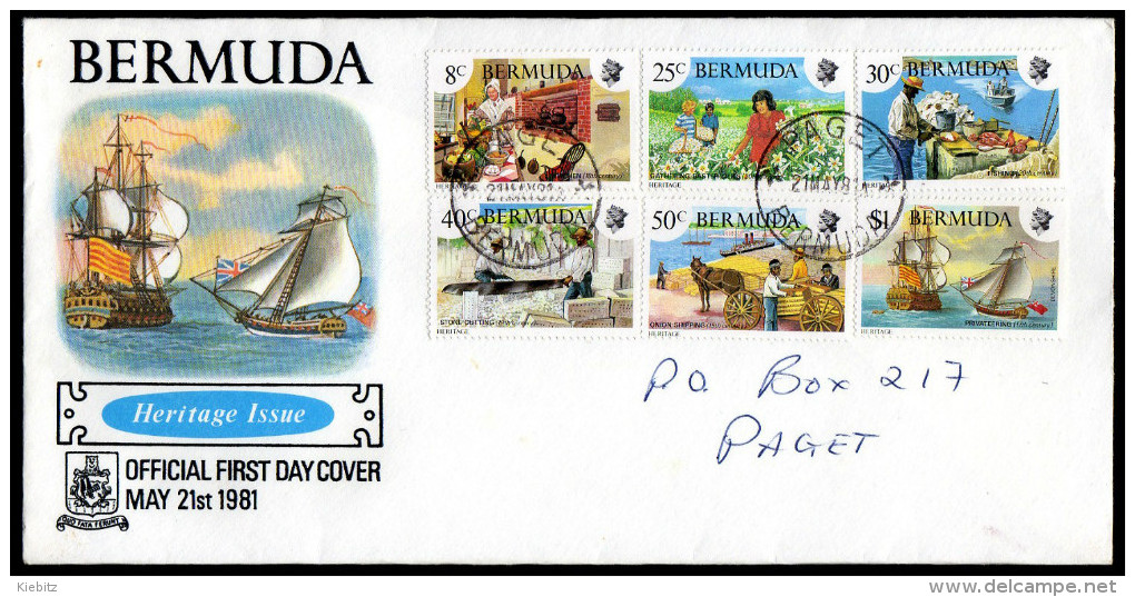 BERMUDA 1981 - Traditionen Auf Den Bermuda Inseln - MiNr.395-400 FDC - Bermuda