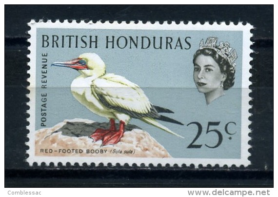 BRITISH  HONDURAS   1962    Various Designs  25c  Red  Footed  Booby   MH - Honduras Británica (...-1970)