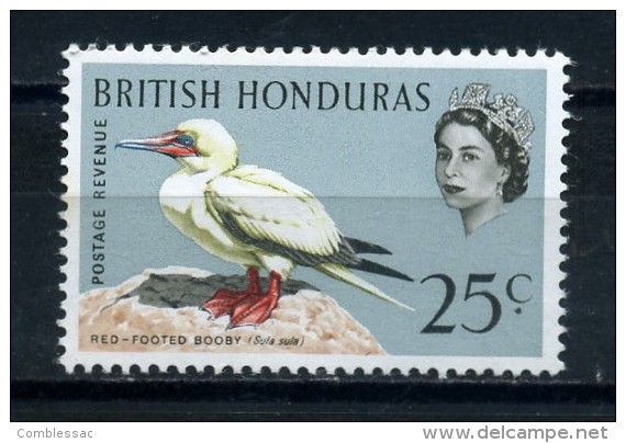 BRITISH  HONDURAS   1962    Various Designs  25c  Red  Footed  Booby   MH - British Honduras (...-1970)