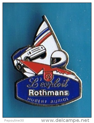 PIN´S //  . L´EXPLOIT ROTHMANS HUBERT AURIOL - Rally