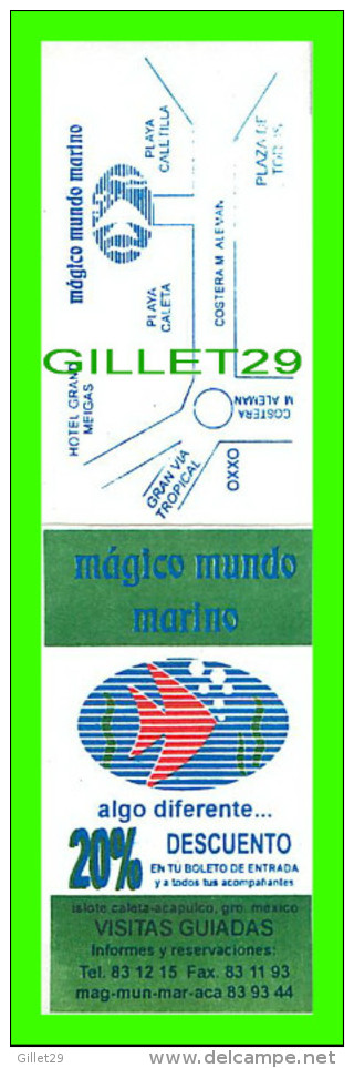 CARTES DE VISITE - MAGICO MUNDO MARINO, ACAPULCO, MEXICO - - Cartes De Visite