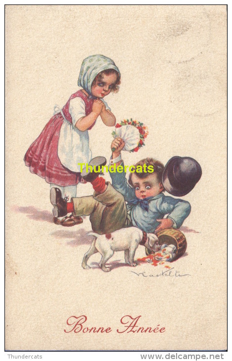 CPA ILLUSTRATEUR ENFANT **  CASTELLI  ** ARTIST SIGNED POSTCARD CHILDREN - Castelli