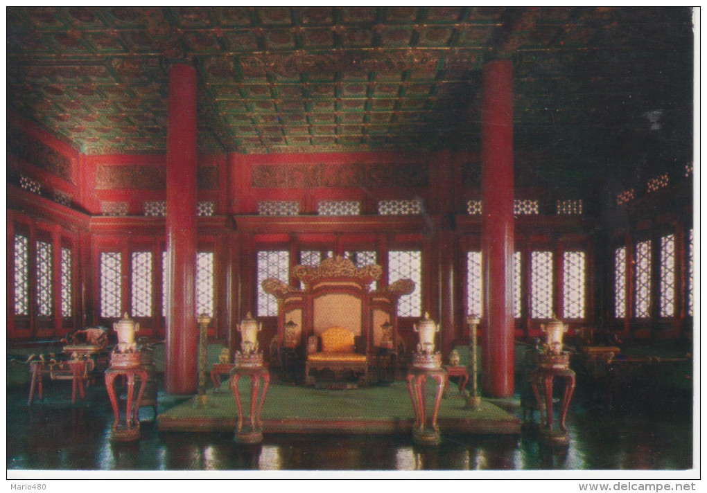 THE INTERIOR  OF  ZHONG HE  DIAN (HALL OF COMPLETE HARMONY)        (NUOVA) - China