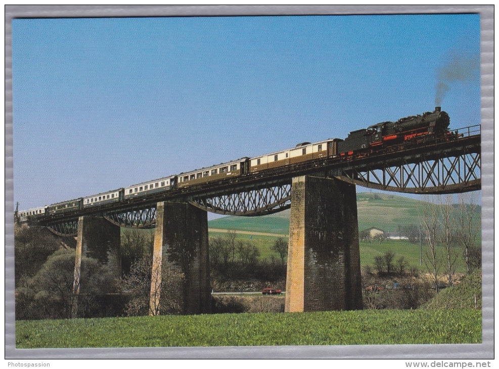 Dampflokomotiven 58 311 Der  Ulmer Eisenbahnfreunde Vor Nostalgie-Istambul-Orient-Express 14.4.1987 - Weizen Zollhaus-Bl - Trains