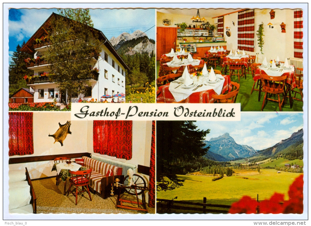 AK Steiermark 8912 Johnsbach Im Gesäuse Gasthof Pension Ödsteinblick Familie Zeiringer Gasthaus Österreich Austria - Gesäuse