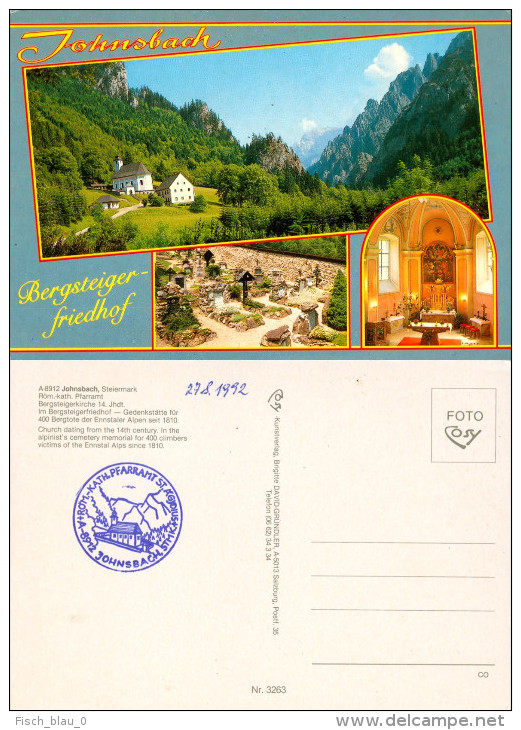 AK Steiermark 8912 Johnsbach Im Gesäuse Pfarramt Bergsteigerkirche Friedhof Cosy Ennstaler Alpen Gedenkstätte Österreich - Gesäuse