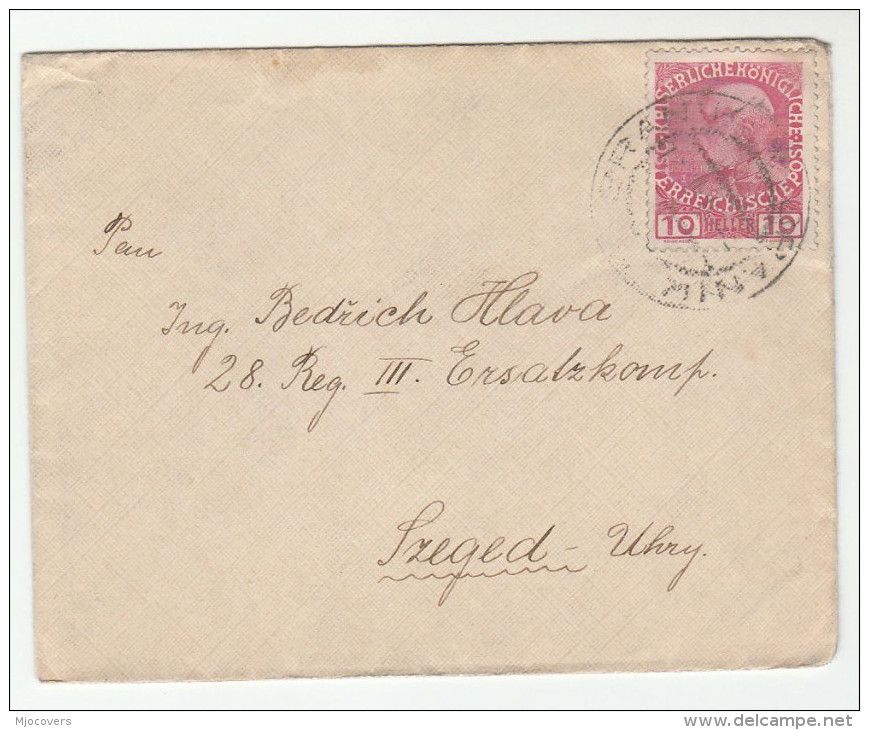 1915 Branik AUSTRIA (czech)  COVER 10h Stamps Czechoslovakia - Covers & Documents