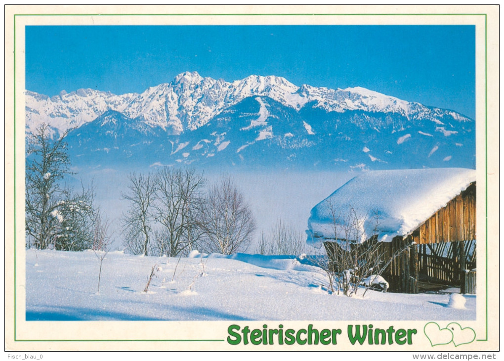 AK Steiermark Gesäuse Steirischer Winter Ennstal Österreich Schnee Snow Austria Autriche Ennstaler Alpen Ansichtskarte - Gesäuse