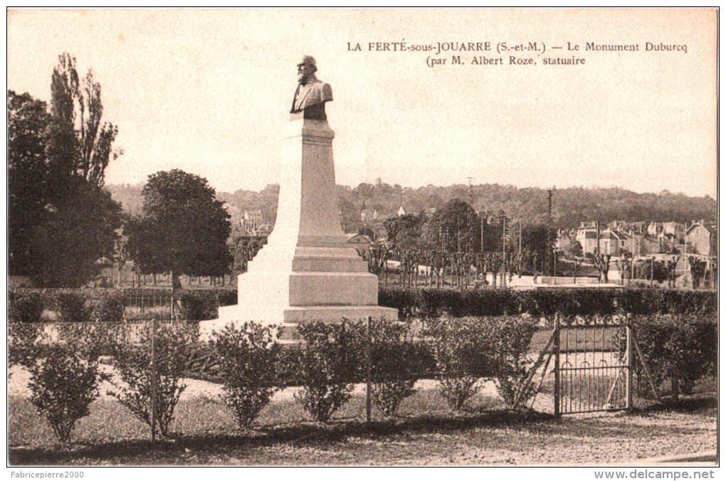 CPA 77 (Seine-et-Marne) La Ferté-sous-Jouarre - Le Monument Duburcq - La Ferte Sous Jouarre