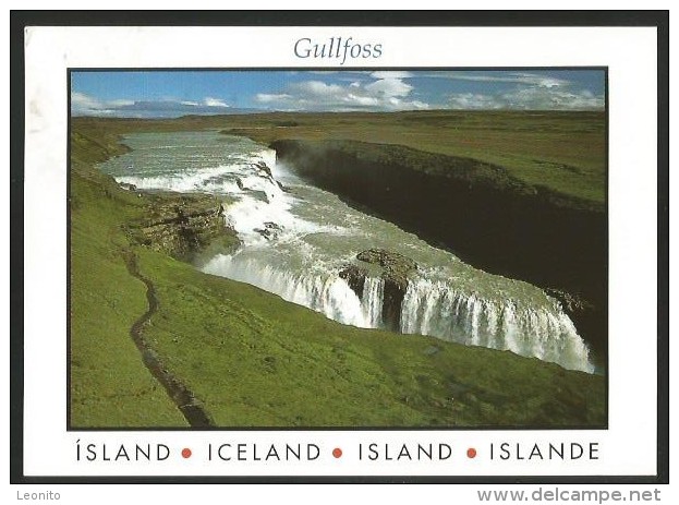 ICELAND Island Gullfoss And White River - Iceland