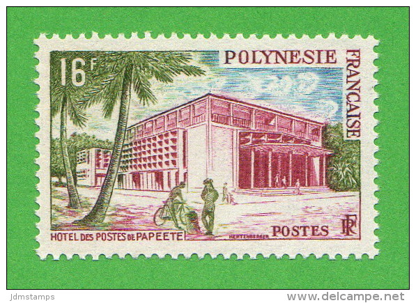 FRP SC #195 MNH  1960 Post Office, Papeete, CV $5.50 - Unused Stamps