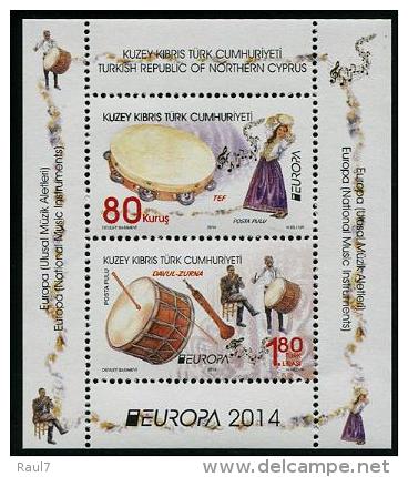 CHYPRE TURK 2014 - Instruments De Musique Nationaux, Europa 2014 - BF Neufs // Mnh - 2014